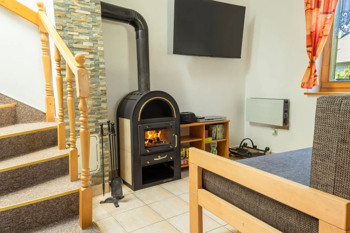 Pohľad na spoločenskú miestnosť v Apartmáne Andrejka